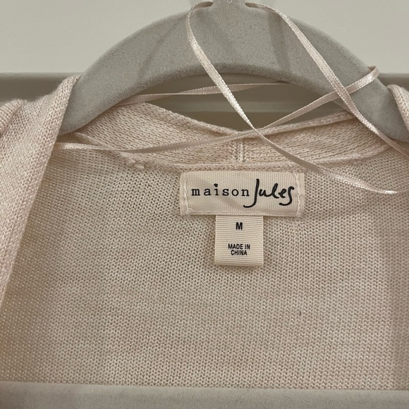 Maison Jules Cream Cardigan- M - Picture 3 of 4